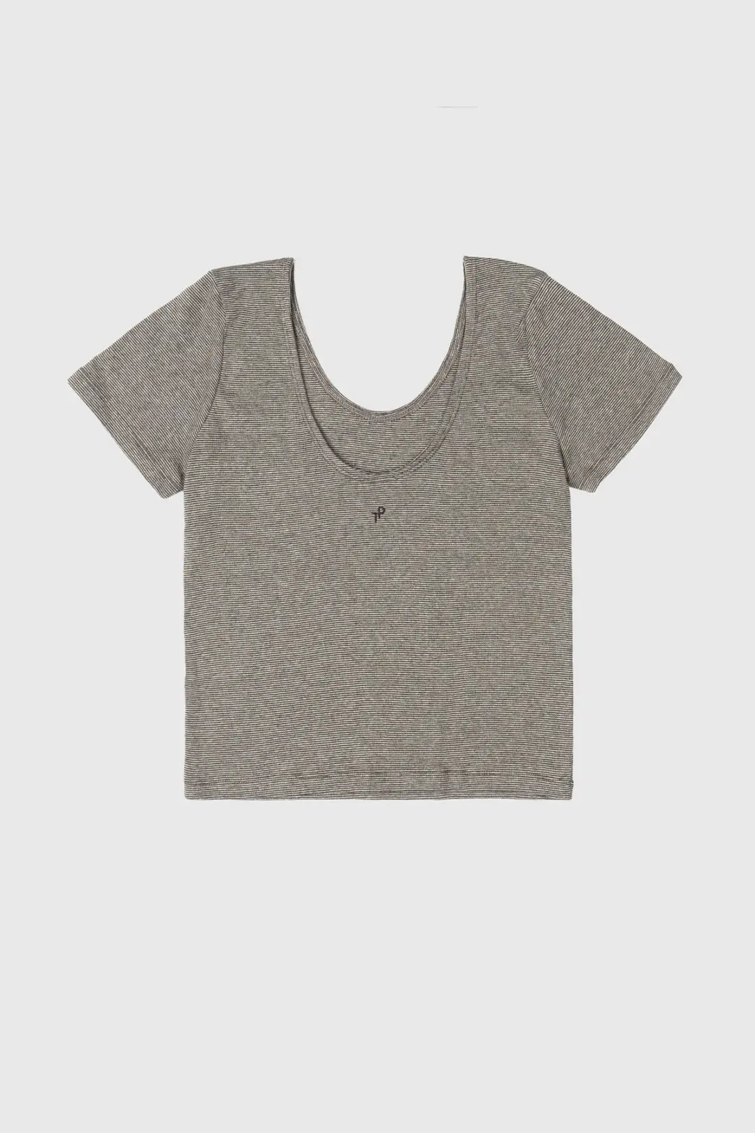 띵크플랜트 STRIPE SLIM U-NECK TOP 상품 이미지 1