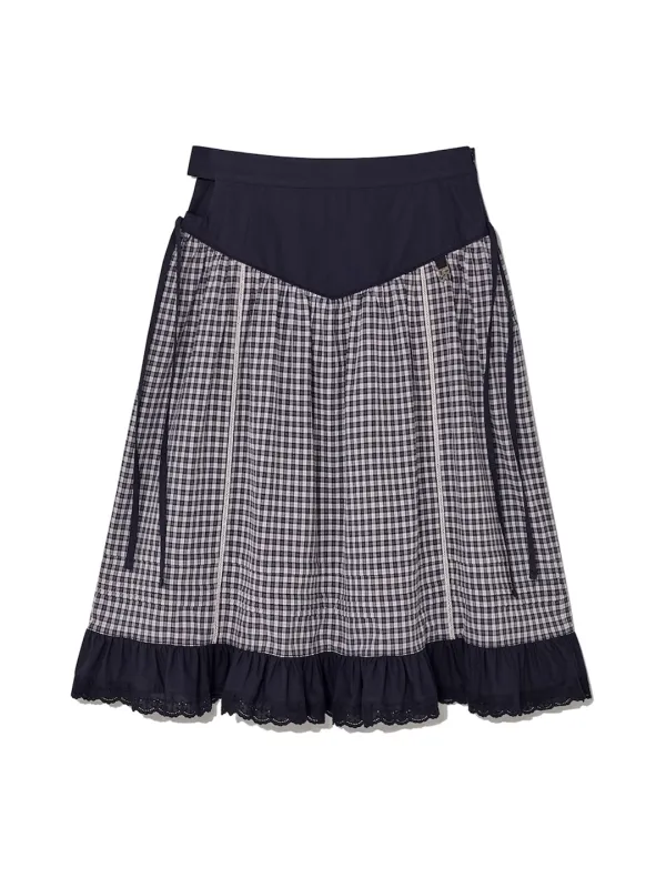 AMELIA TIERED RUFFLE SKIRT (COTTAGE BLUE)