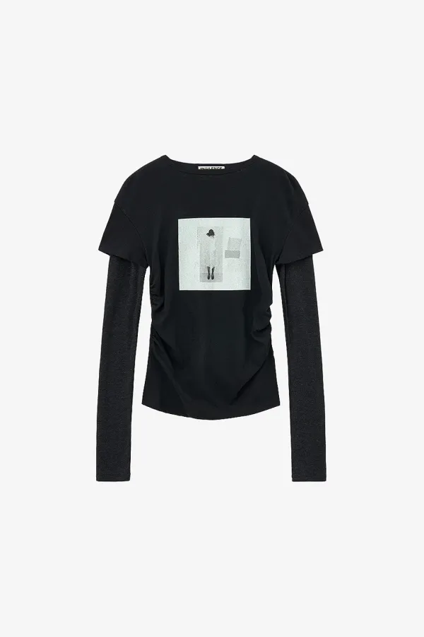 아카이빙 드레이핑 롱슬리브 BLACK