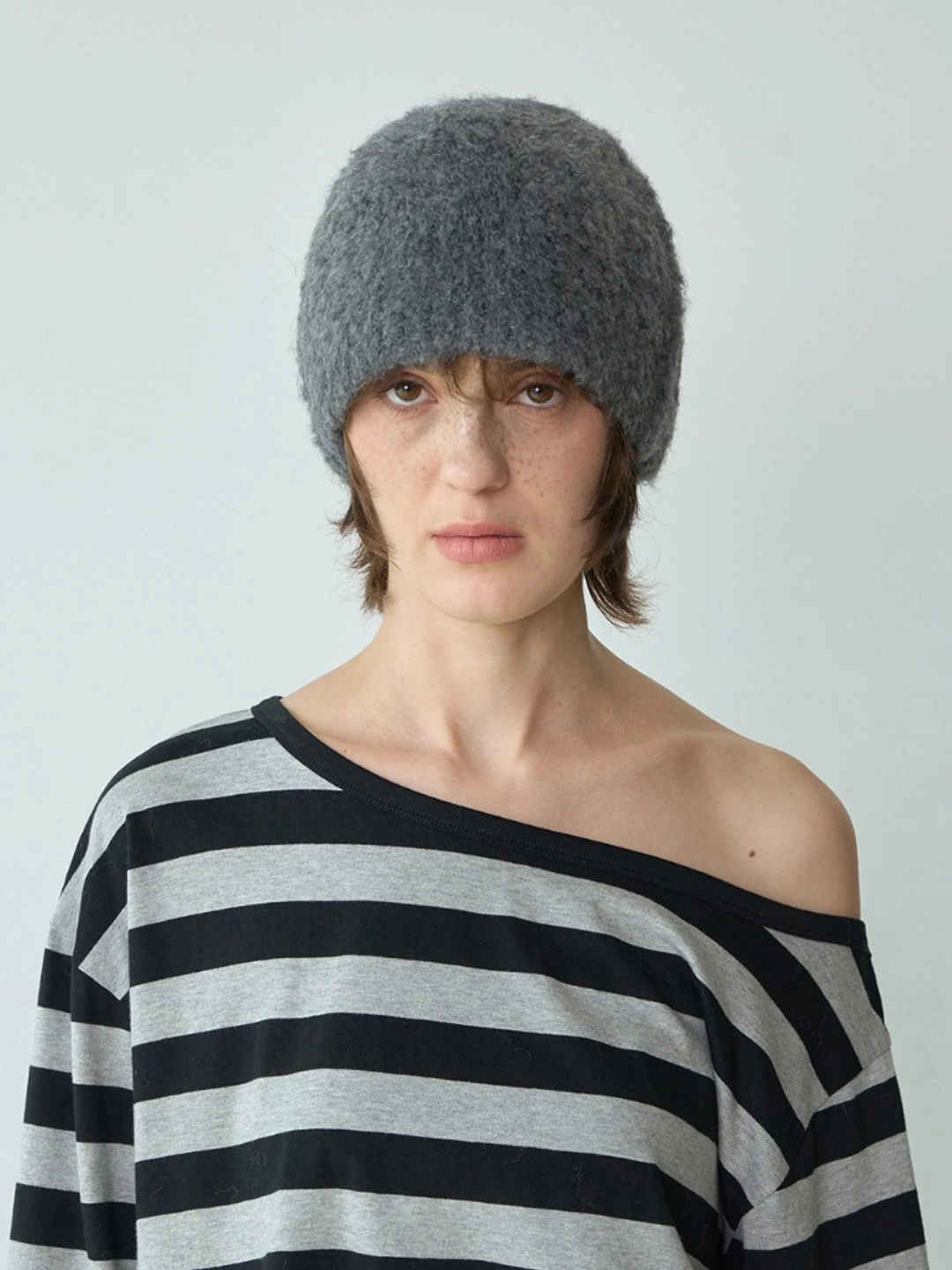 밀로 우먼 Fluffy Beanie [Charcoal Gray] 상품 이미지 2