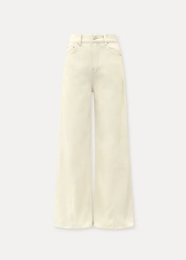 CHIXLABEL H 어스 커브드라인 데님 - Cream