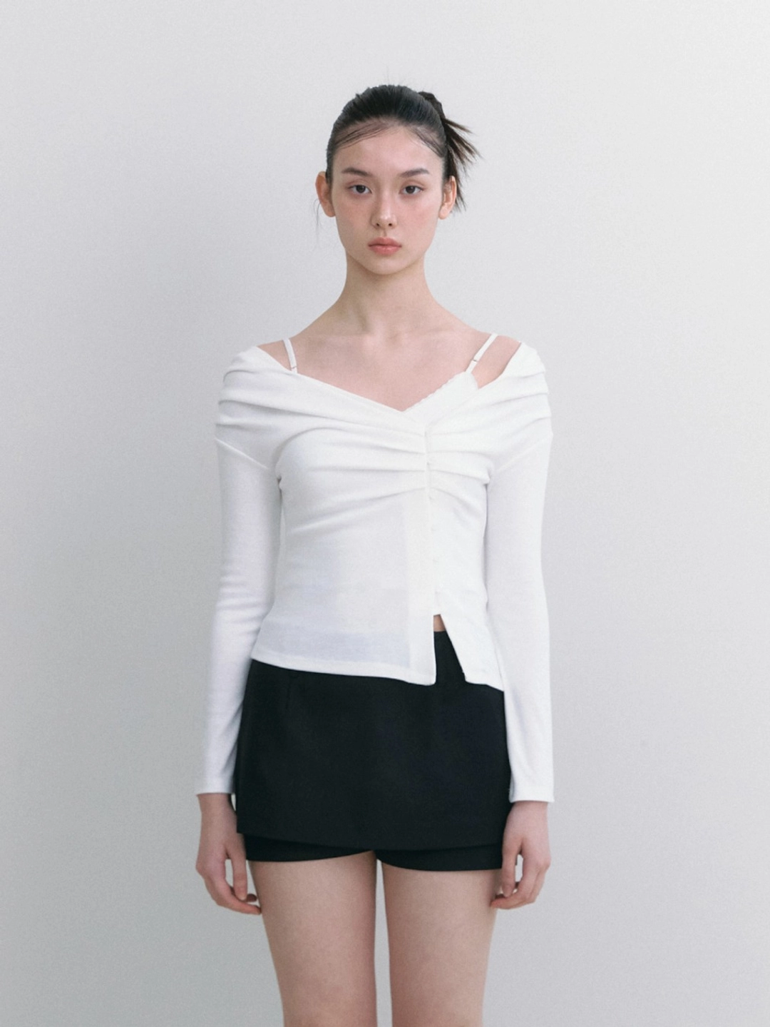 낫유어로즈 [6/1 예약배송] [유나 착용] Rin cardigan set (White) 상품 이미지 2