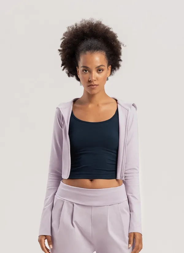 Fortune zip-up_Misty Lilac