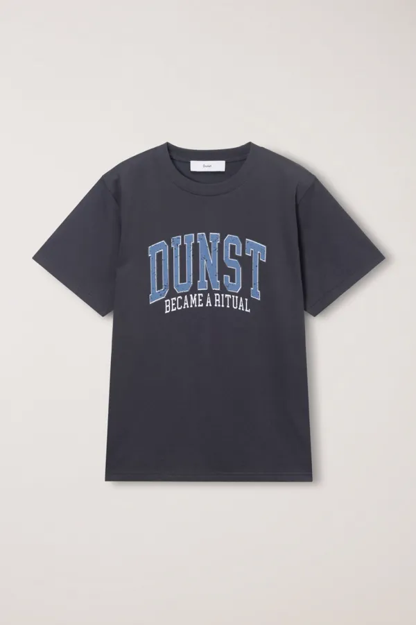 UNISEX VINTAGE ARCH LOGO T-SHIRT CHARCOAL GREY_UDTS6B145CG