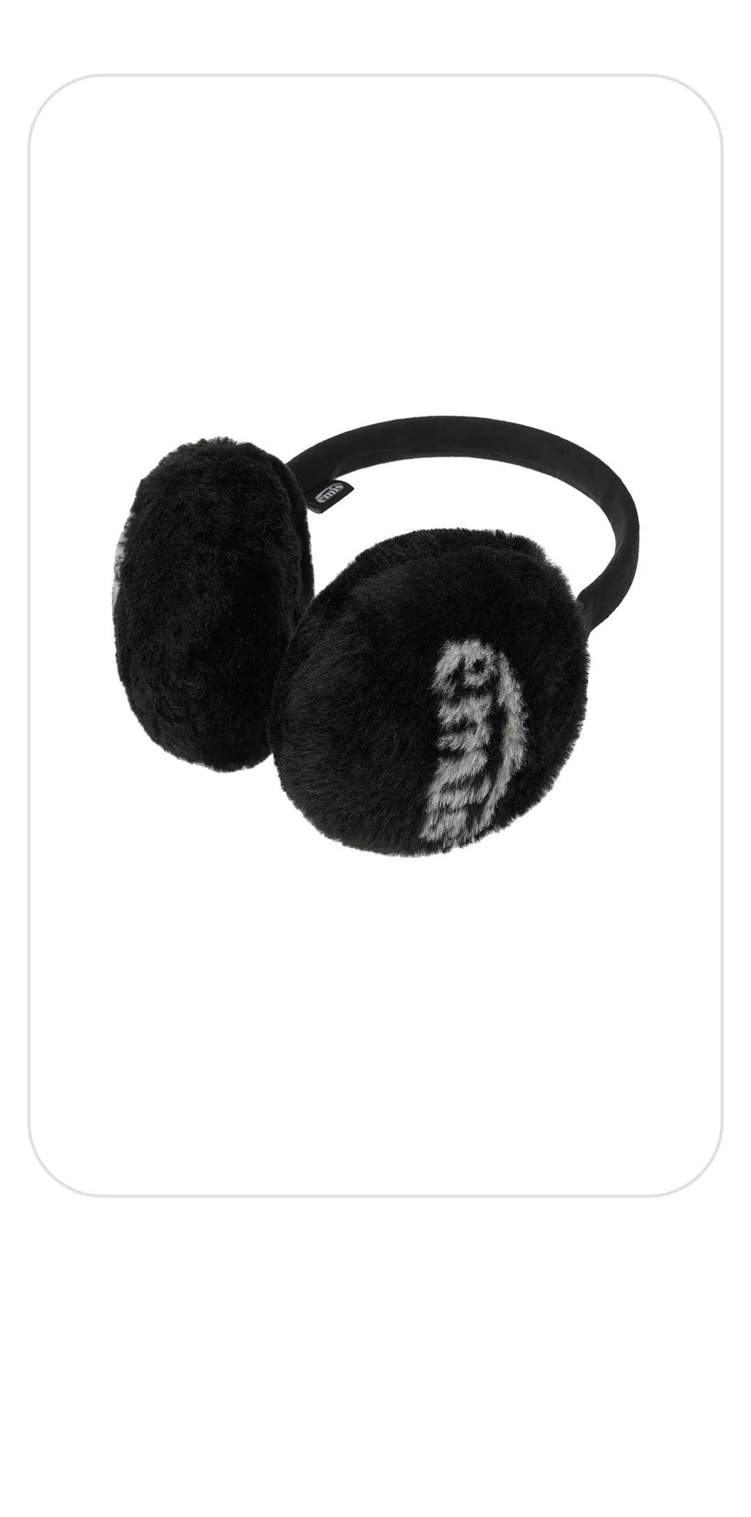 이미스 LOGO JACQUARD EAR MUFF (RENEWAL)-BLACK 상품 이미지 2