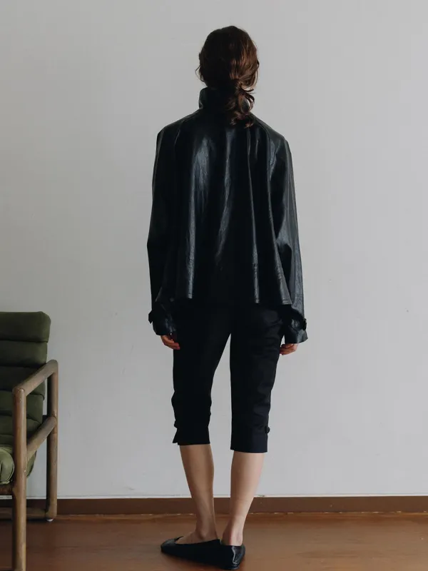 Flare Leather Jacket