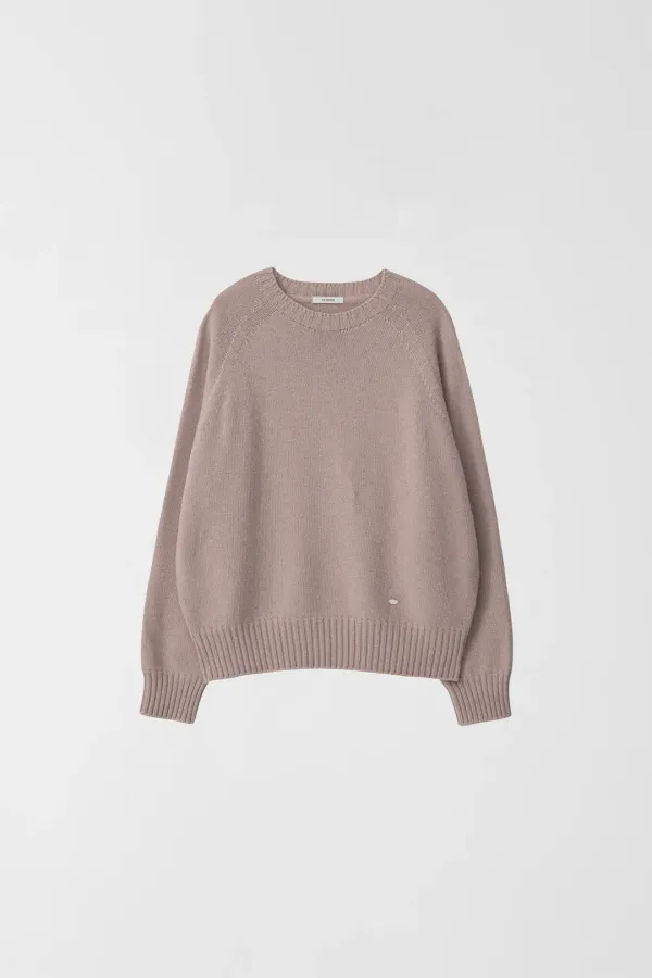 CASH MERINO WOOL ROUND KNIT_MAUVE PINK_OD3C2MKN90MPK