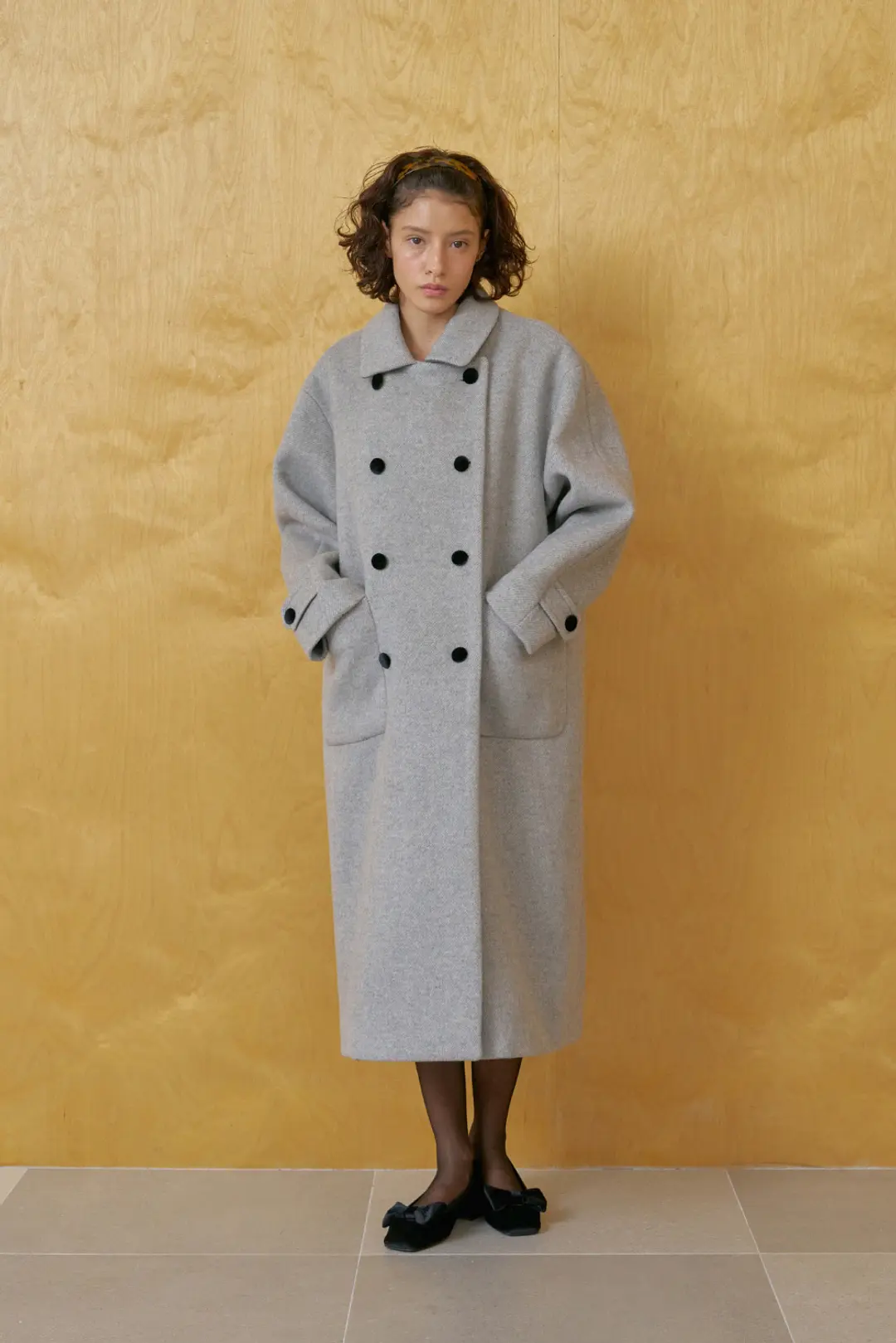 위드아웃썸머 Herringbone double coat_gray 상품 이미지 2