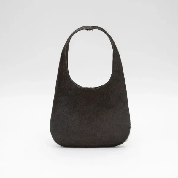 (Z-B-2475)CALF HAIR ROUND TOTE MINI BAG