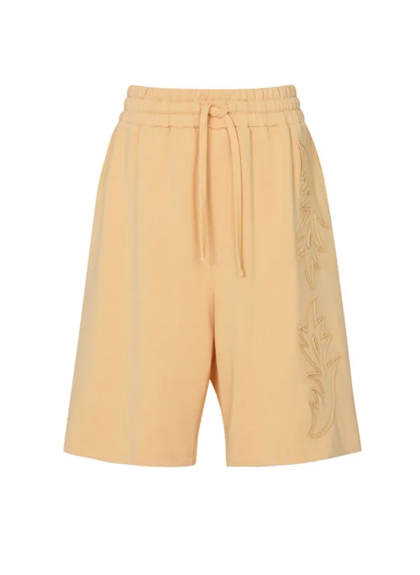 Western Sweat Shorts (Apricot)