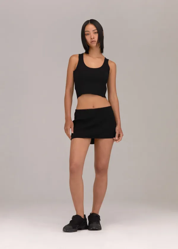 Knit Top and Mini Skirt Set
