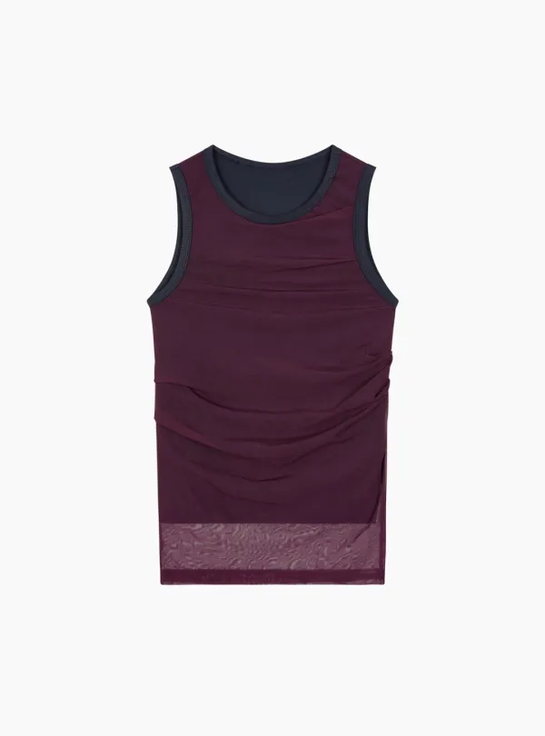 MESH LAYERED TOP (PURPLE)