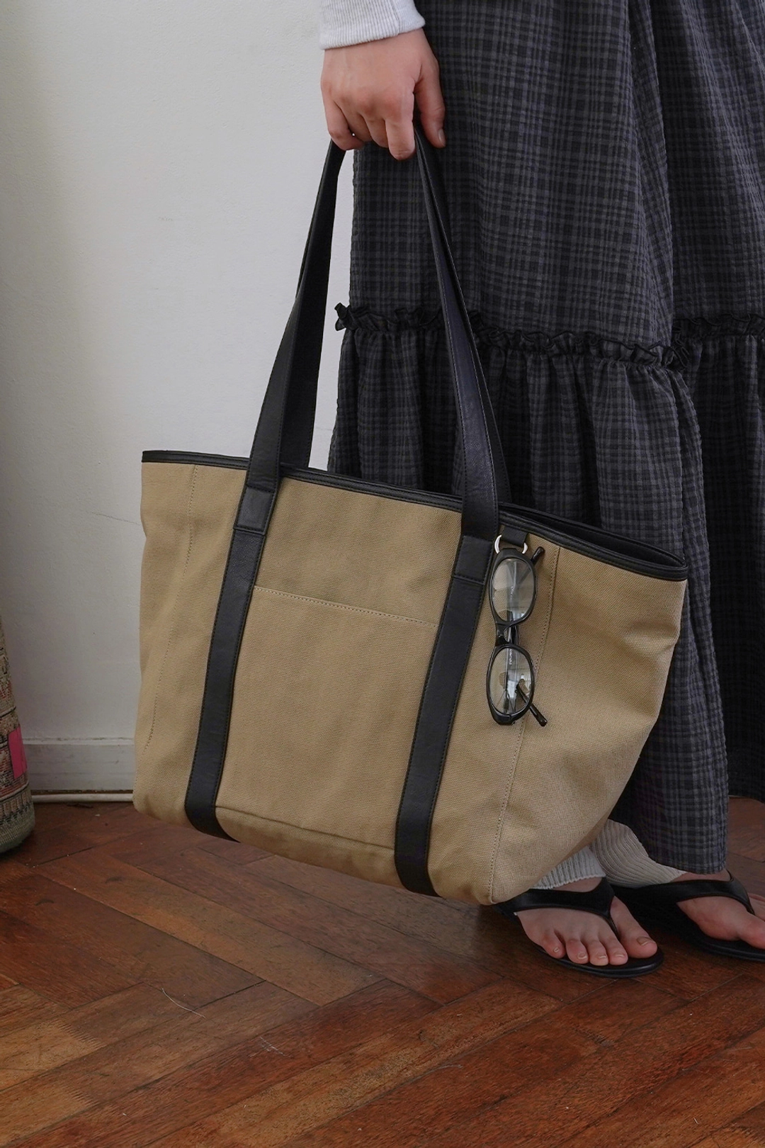위드아웃썸머 Carry shoulder bag_beige 상품 이미지 2