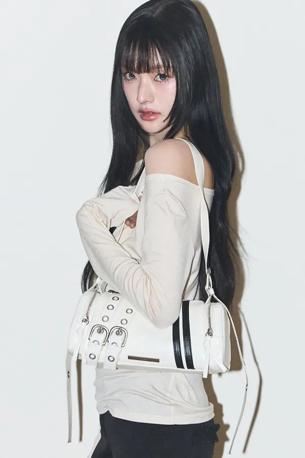 라인 버클 실린더 백 화이트