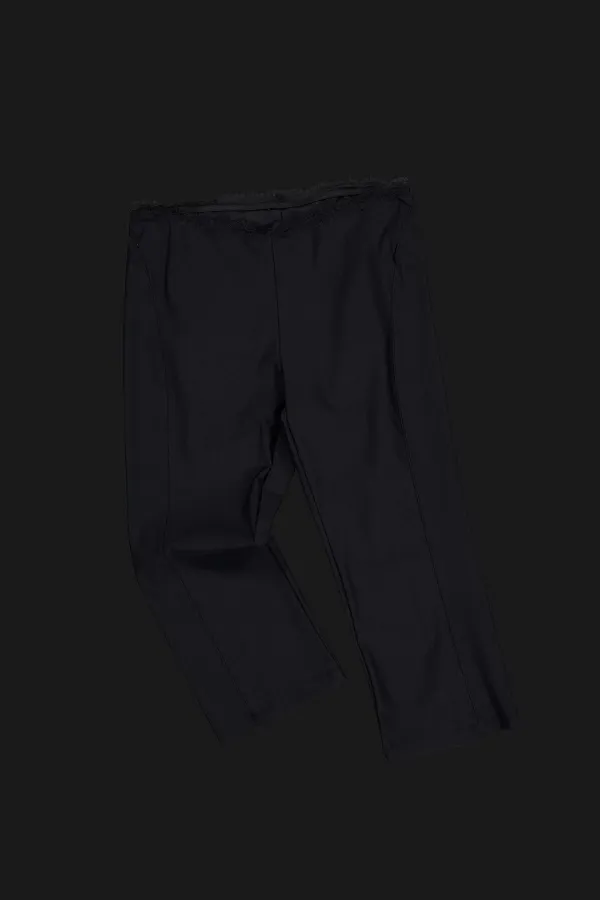 Lace Waist Capri Pants