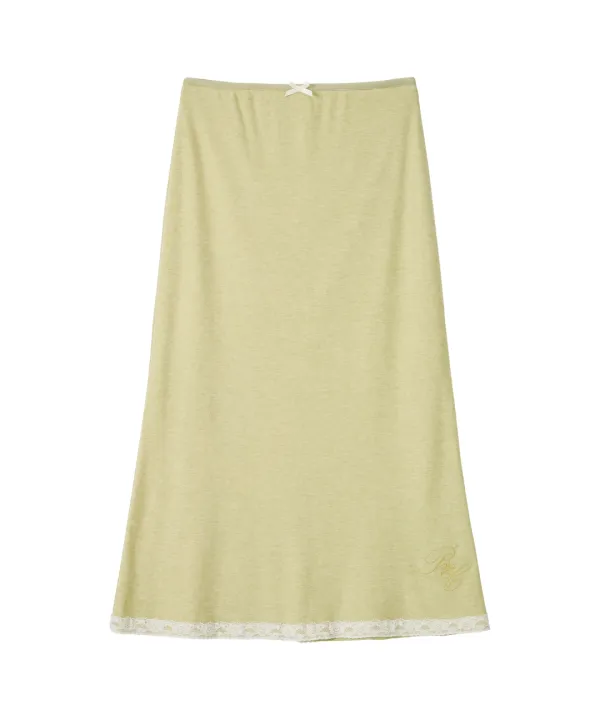 Giselle Jersey Long Skirt-Olive