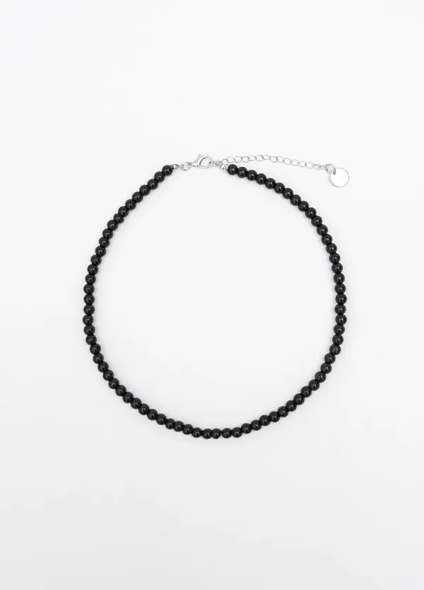 (N-880)NOIR PEBBLE NECKLACE