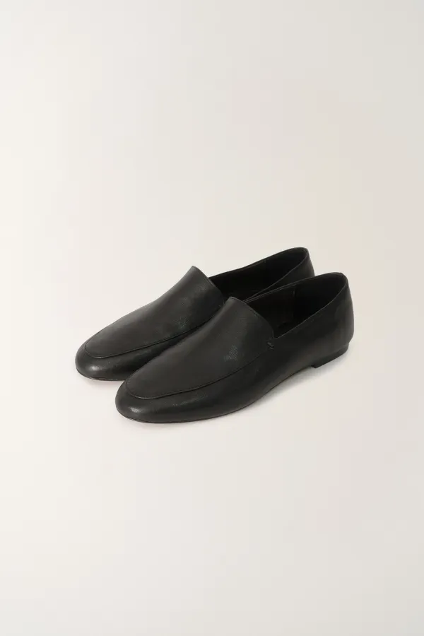 4TH / Soft lambskin loafer (Black)