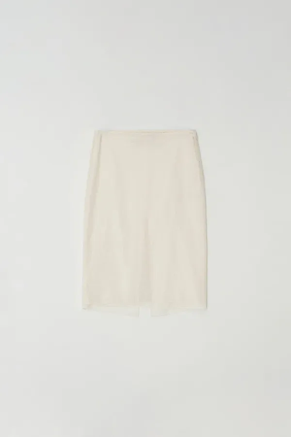 Flower Lace Skirt (cream)