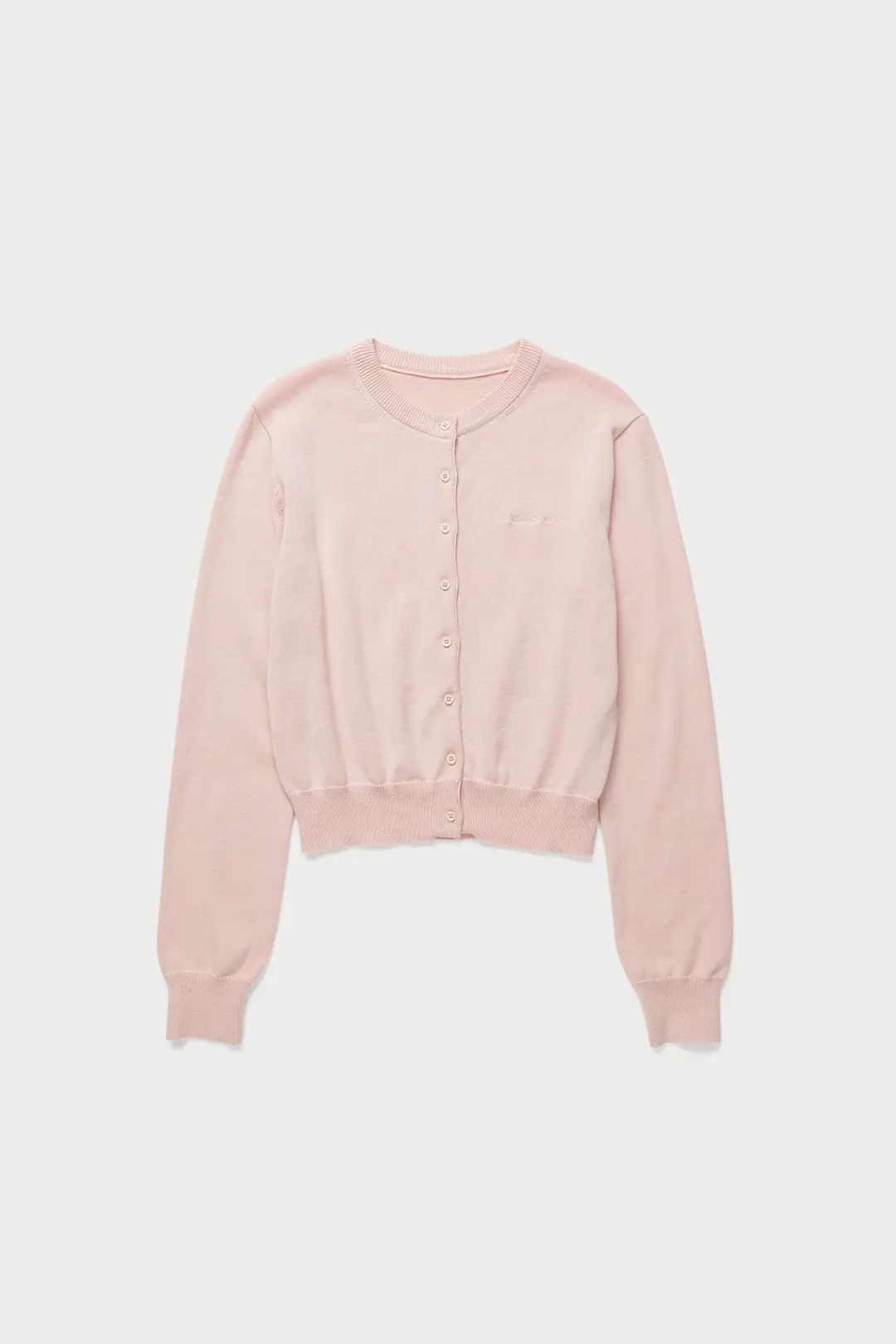 위드아웃썸머 Slim round cardigan_pink 상품 이미지 3