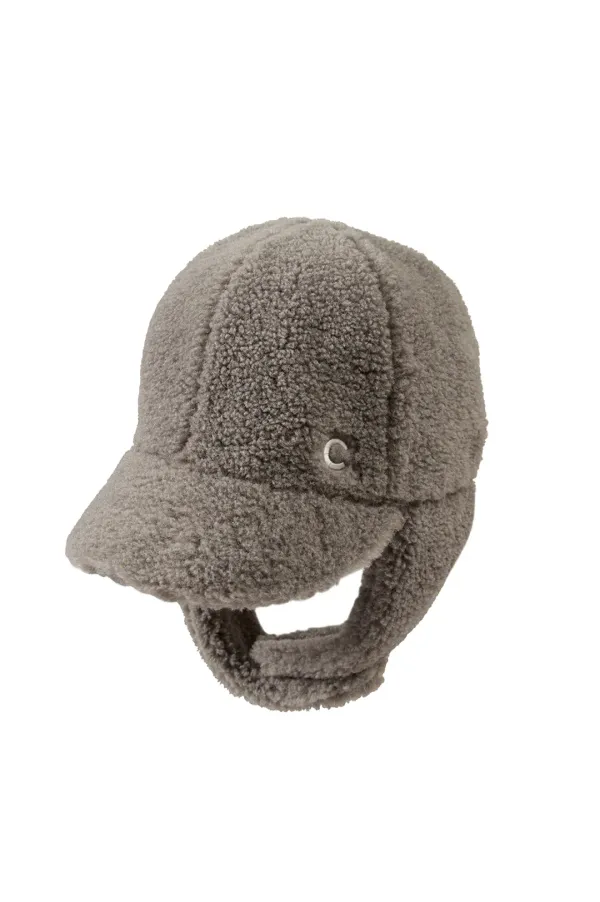 [24FW clove] Teddy Hat_Women (Charcoal)