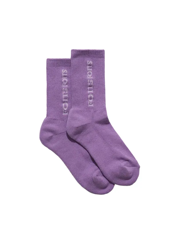 CREW SOCKS / PURPLE 
