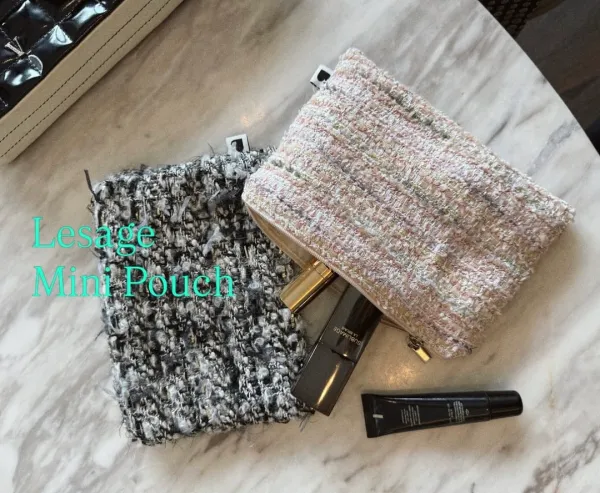 Lesage tweed pouch