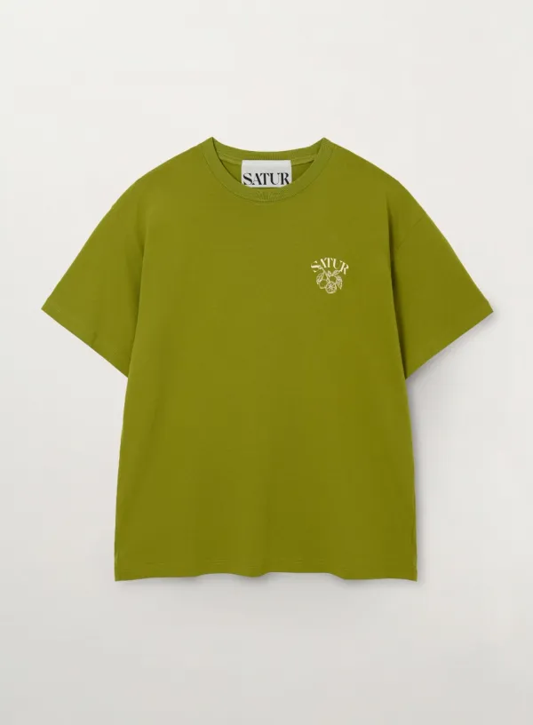 Citron Back Logo T-Shirt - Olive Green