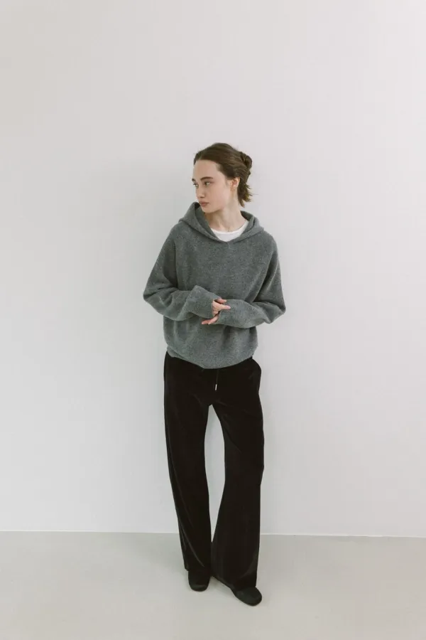 VELVET BANDING PANTS [ BLACK ]