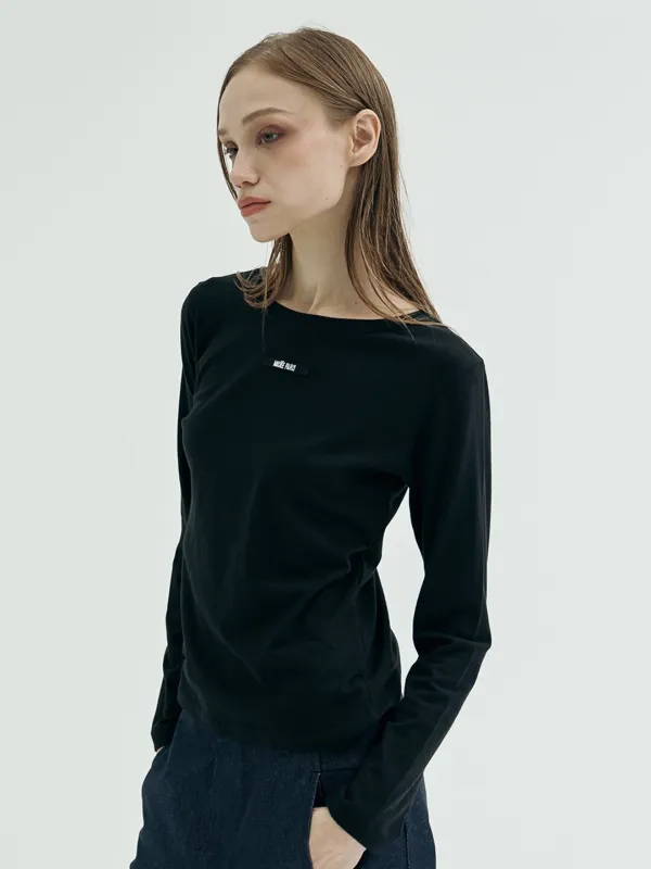 MUSÉE Vendome Sculpted-Shoulder T-Shirt_Black