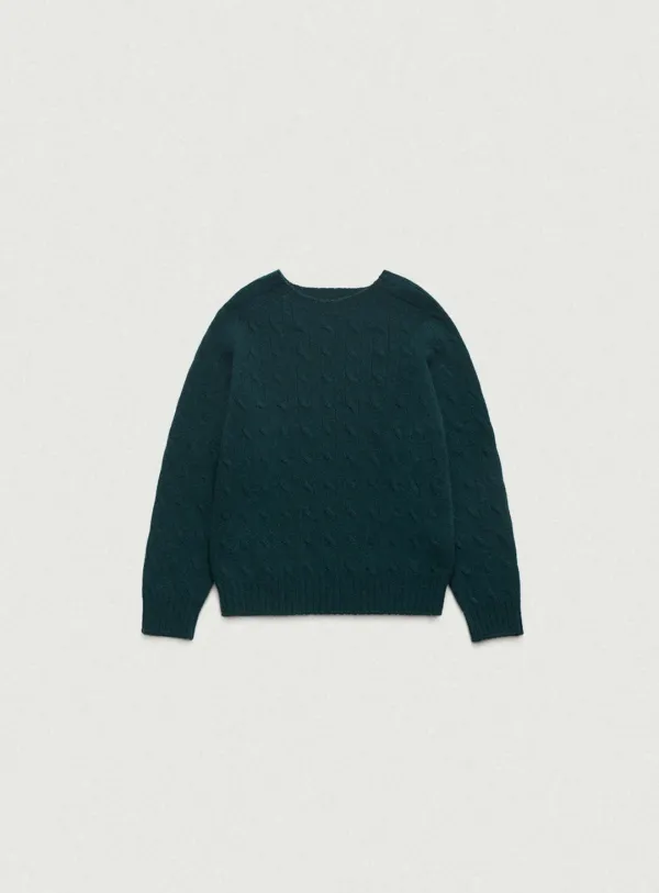 Shaggy Dog Knit Sweater_Green