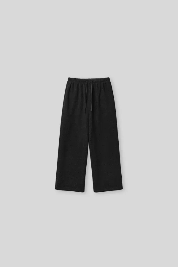 Nesty fleece sweat pants (black)