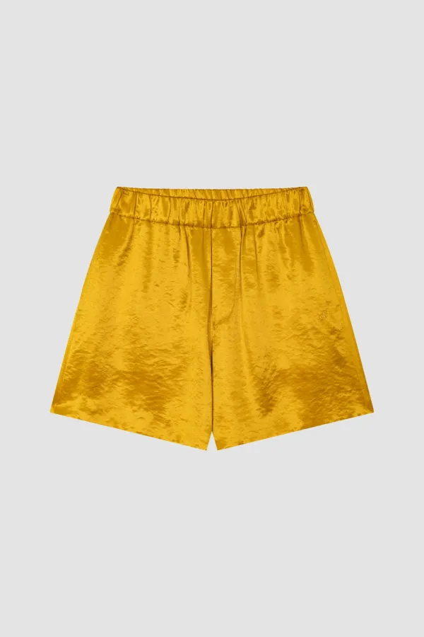 [EXCLUSIVE] TEXTURE WIDE HALF PANTS_GOLD