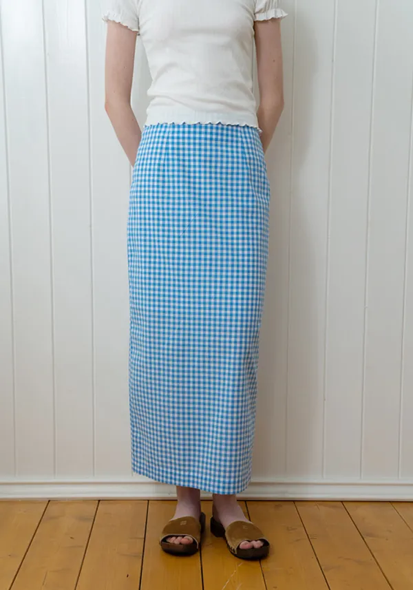 [2차 리오더] Gingham check skirt