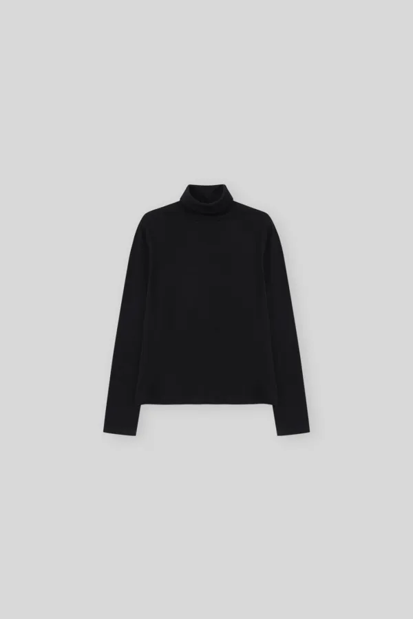 Avo turtleneck t-shirt (black)
