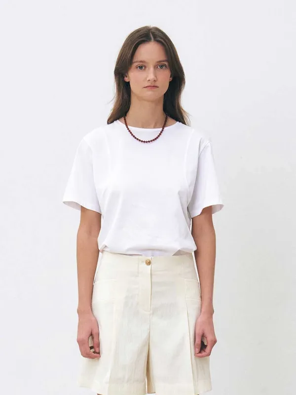 RTS ARMHOLE STITCH SILKET TOP_IVORY
