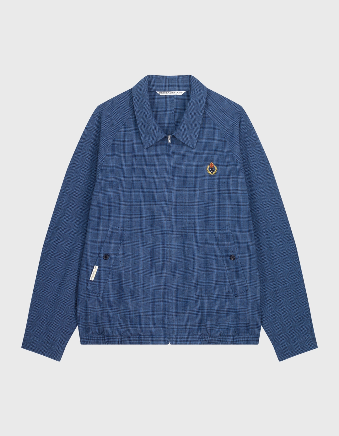 헤리티지플로스 CREST WASHED CHECK BLOUSON JACKET / Blue 상품 이미지 1