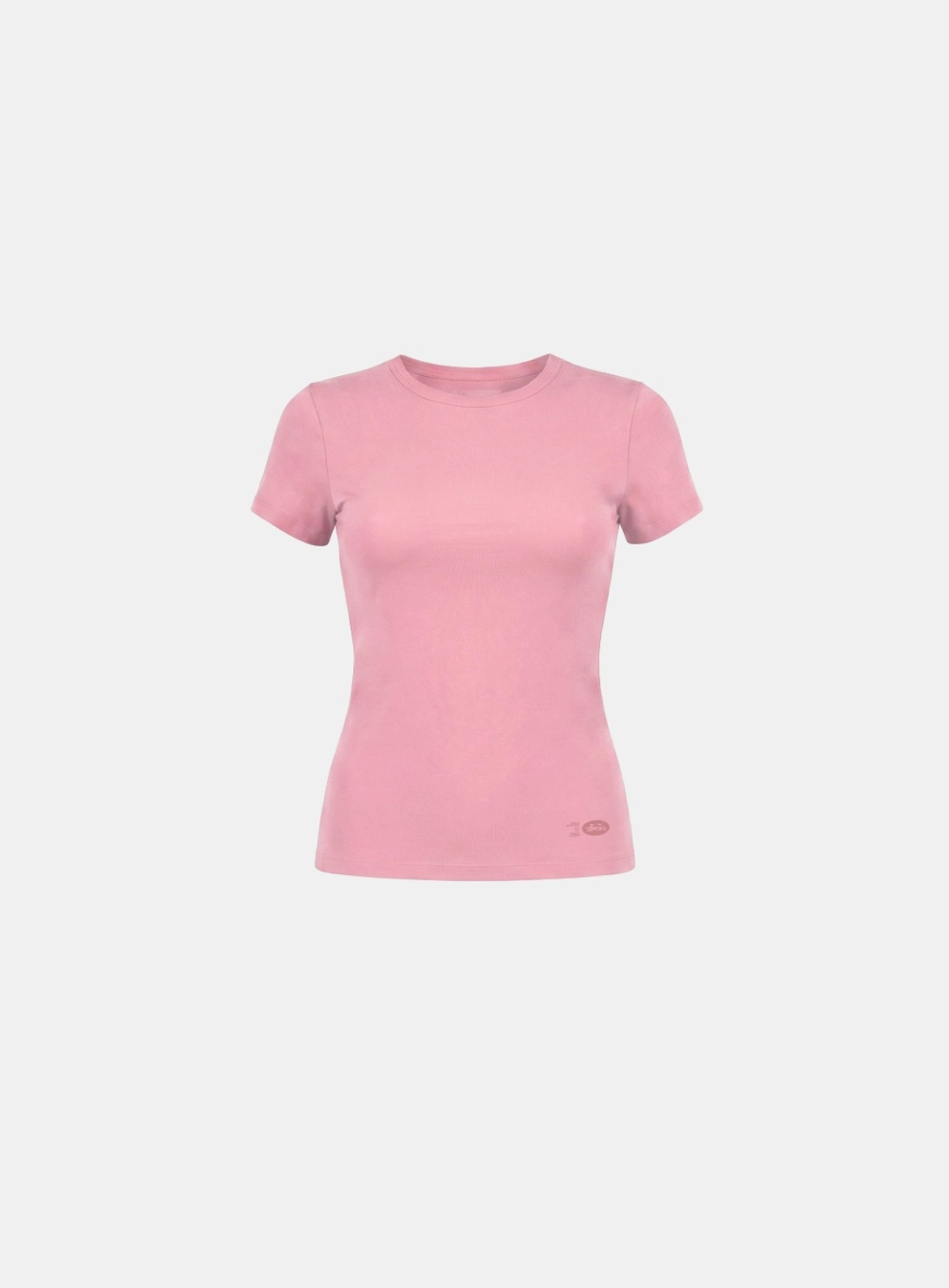 배드블러드 [w-tee26-195] Everyday Crew Neck Short Sleeve T-Shirt - Pink 상품 이미지 1