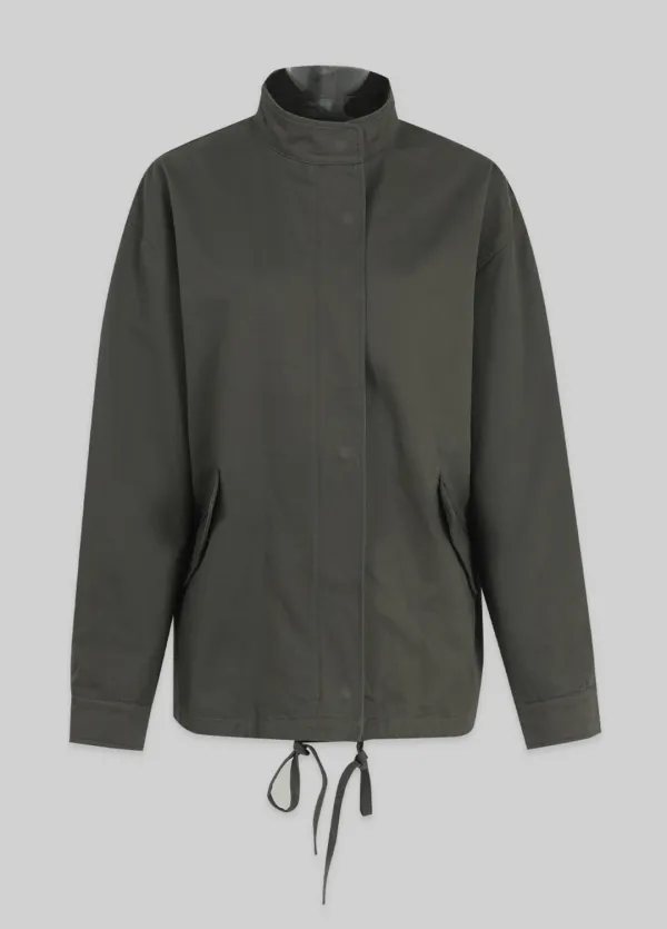  [44-120]  Logan Cotton Bomber Jumper  로건 코트 봄버 점퍼 (가을-봄-데일리룩-데이트룩-출근룩-오피스룩-오버핏-피치코튼-스트링-하이넥-빅사이즈-자체제작) 