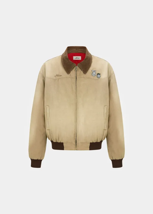 NOICE X VERDY DYED CANVAS WORK JACKET - BEIGE