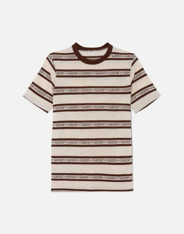 Vintage 70s Knitted Levi's Stripe Tee - #1496