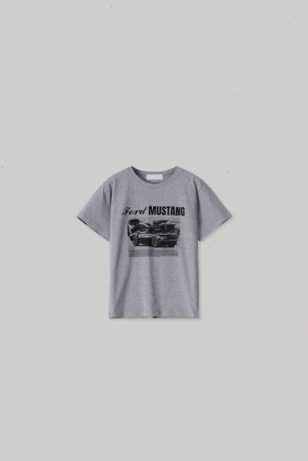 21081_Retro Car Graphic Casual Tee TD