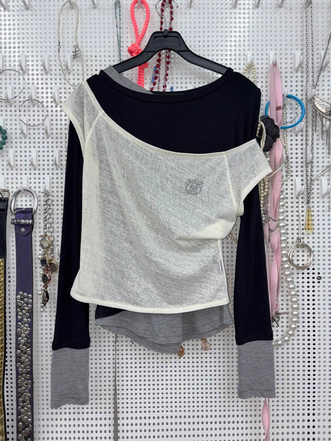 스컬프터 Lazy Layered Tee Raw 상품 이미지 1