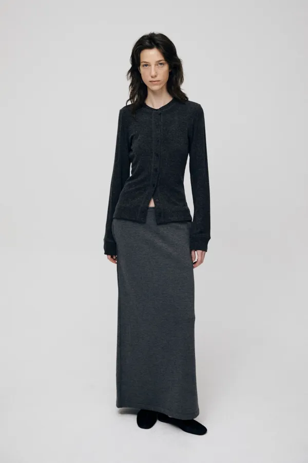 Reed Jersey Cardigan (Charcoal)