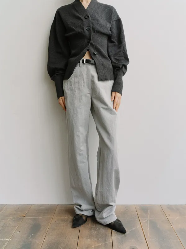 TIS STRUCTURE DIVIDED PANTS_GREY