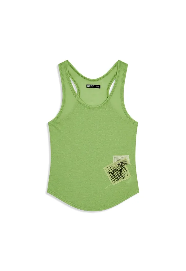 YY PATCH LOUNGE SLEEVELESS, GREEN
