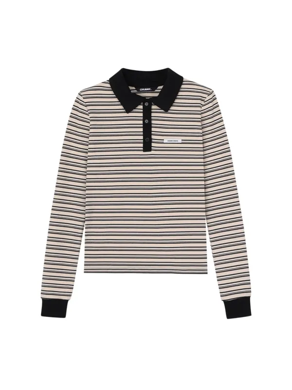 MULTI STRIPED POLO SHIRTS_IVORY