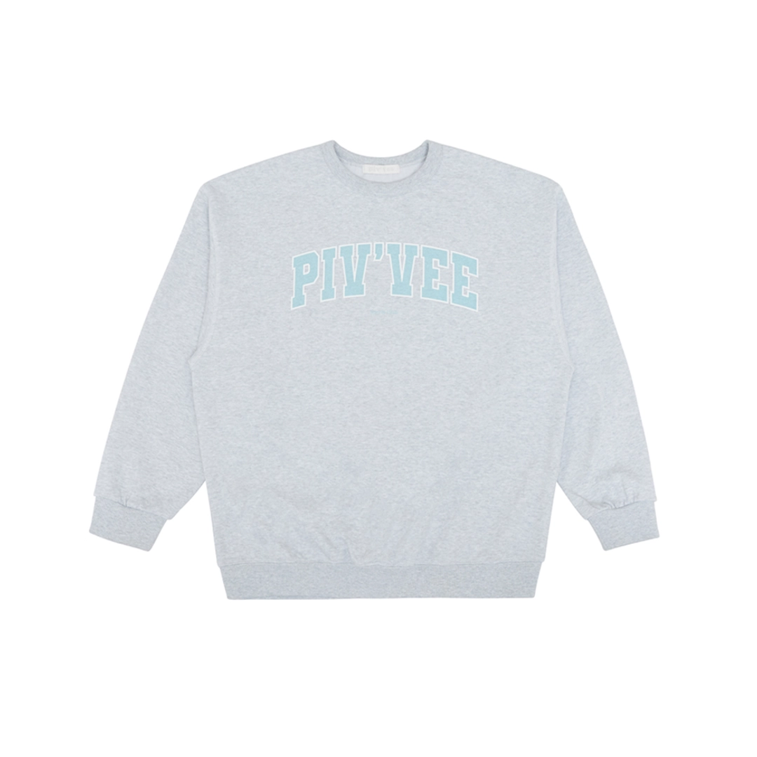 피브비 Basic Logo Sweatshirt (heather grey) 상품 이미지 1