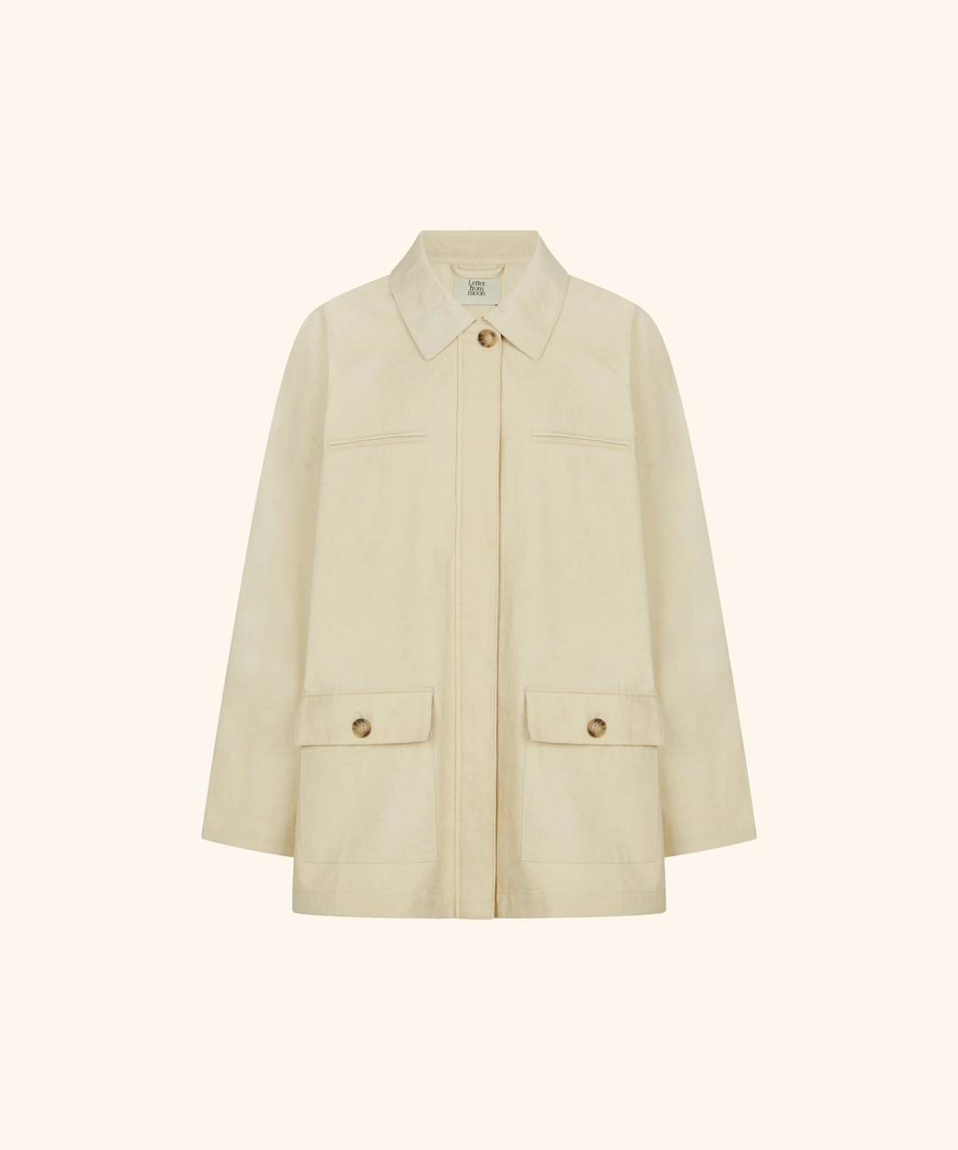 레터프롬문 Sane Pigment Cotton Work Jacket (Cream) 상품 이미지 1