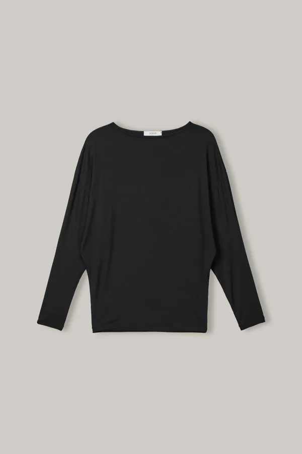 TS020 Volume Boat-Neck Tee (Black)